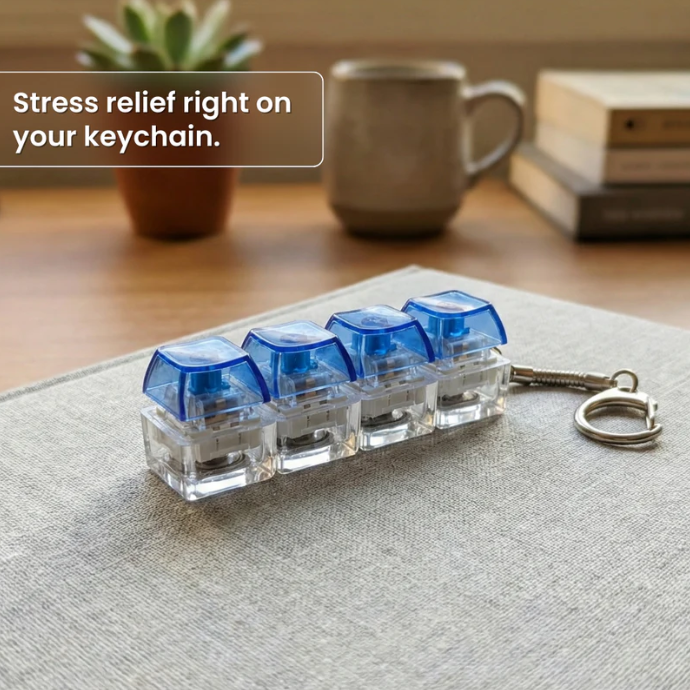 Fidget Clicky Keychain – Trending Stress Relief Toy