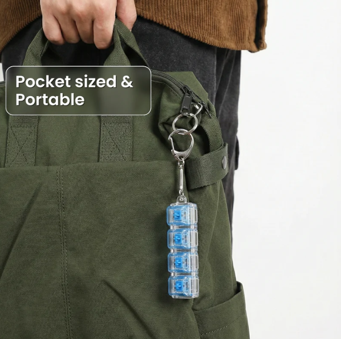 Fidget Clicky Keychain – Trending Stress Relief Toy